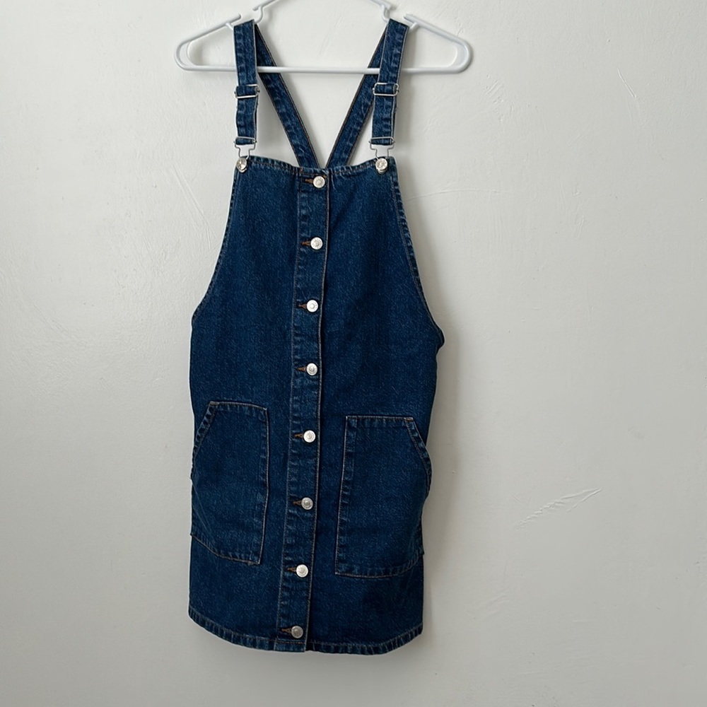 TopShop Moto denim overall dress